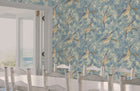Forest Ducks Blue Country Walk Wallpaper by Mulberry Home