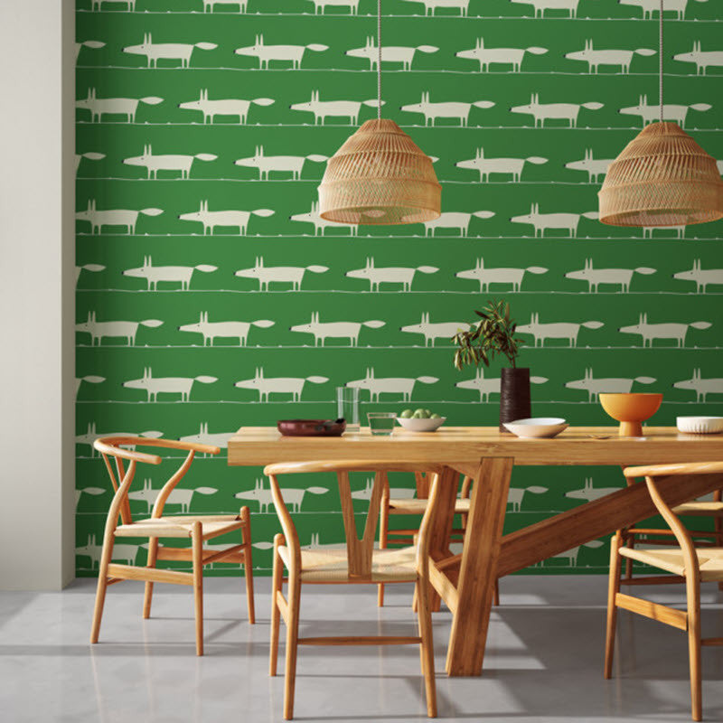 NART112793 Mr Fox Garden of Eden Wallpaper by Scion