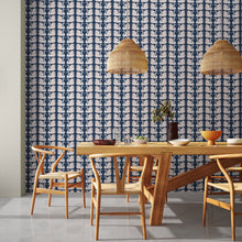 NART112797 Swim Swam Swan Garden of Eden Wallpaper by Scion