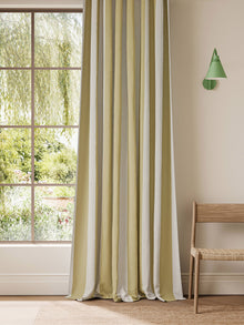 NCEN134796 Central Stripe Buttercup Central Checks & Stripes Fabric by Scion