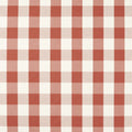 Central Check Tomato Central Checks & Stripes Fabric by Scion