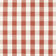 Central Check Tomato Central Checks & Stripes Fabric by Scion