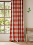NCEN134799 Central Check Tomato Central Checks & Stripes Fabric by Scion