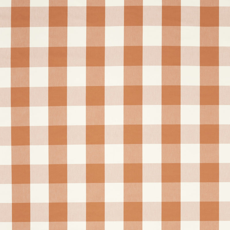 NCEN134801 Central Check Tangerine Central Checks & Stripes Fabric by Scion