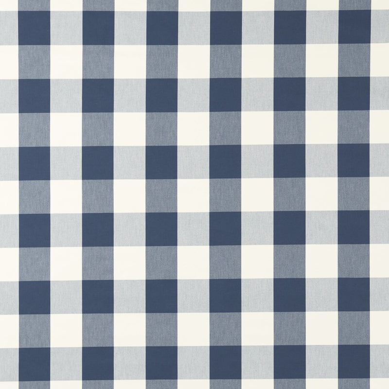 NCEN134803 Central Check Indigo Central Checks & Stripes Fabric by Scion