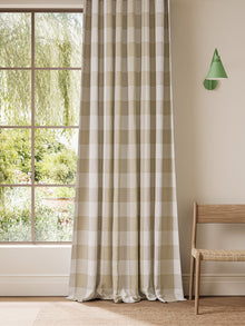 NCEN134811 Central Check Pebble Central Checks & Stripes Fabric by Scion