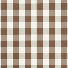 NCEN134813 Central Check Chocolate Central Checks & Stripes Fabric by Scion