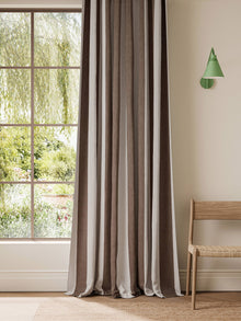 NCEN134814 Central Stripe Chocolate Central Checks & Stripes Fabric by Scion