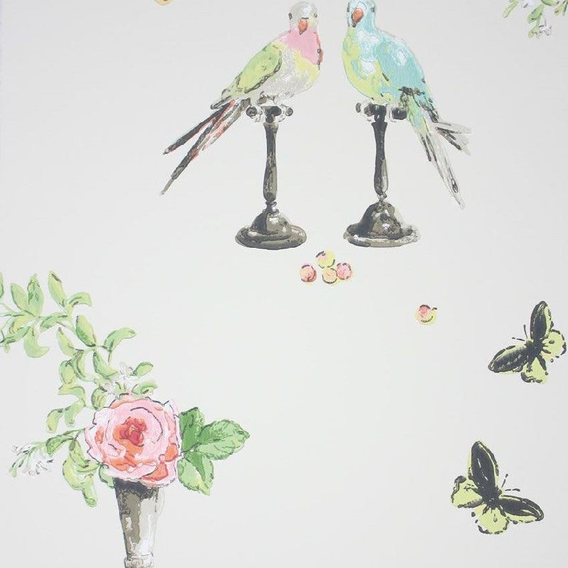 Nina Campbell Perroquet Cream - NCW3830/02 Wallpaper