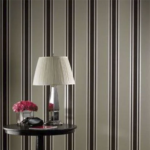 Nina Campbell Perroquet Stripe Brown - NCW3832/05 Wallpaper