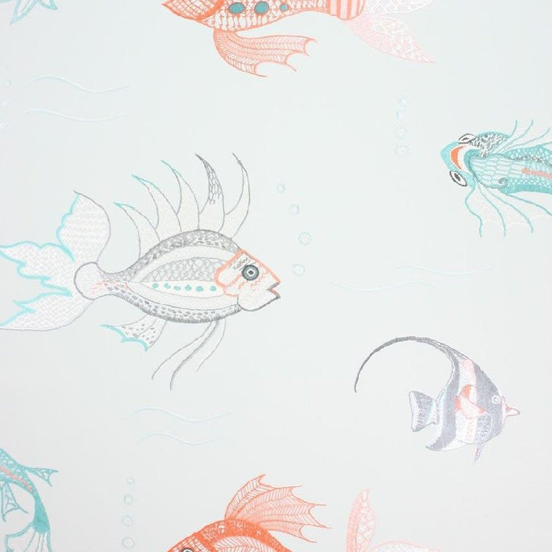 Nina Campbell Perroquet Aquarium Green - NCW3833/02 Wallpaper