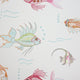 Nina Campbell Perroquet Aquarium White Wallpaper