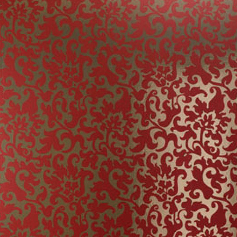 Nina Campbell Giverny Fougeres Raspberry Pink and Silver Gold - NCW4003/01 Wallpaper