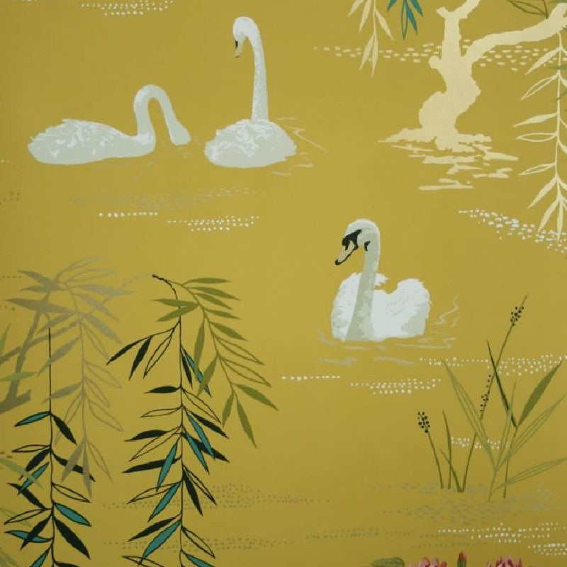 Nina Campbell Sylvana Swan Lake NCW4020-05 Wallpaper