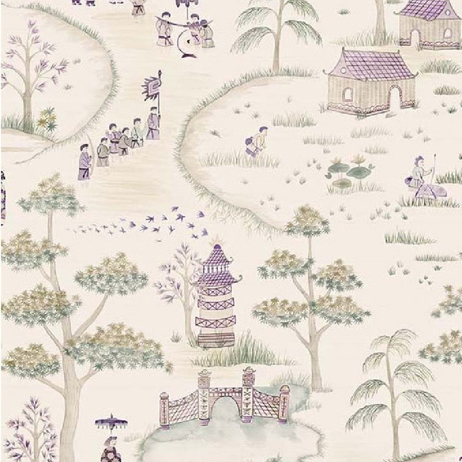 NCW4180-02 Cathay Parade Wallpaper By Nina Campbell