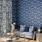 NCW4272-02 Pavilion Garden Coromandel Wallpaper By Nina Campbell