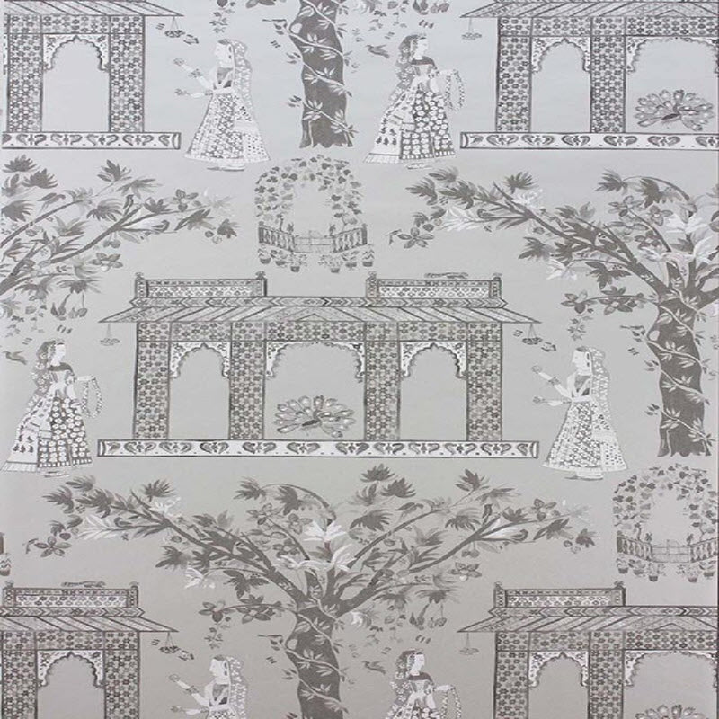 NCW4272-02 Pavilion Garden Coromandel Wallpaper By Nina Campbell