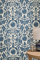NCW4591-01 Castellane Indigo Wallpaper by Nina Campbell