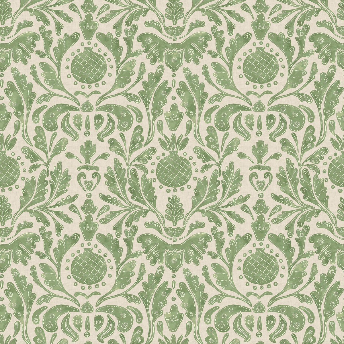 Castellane Green Honfleur Wallpaper Wallpaper by Nina Campbell