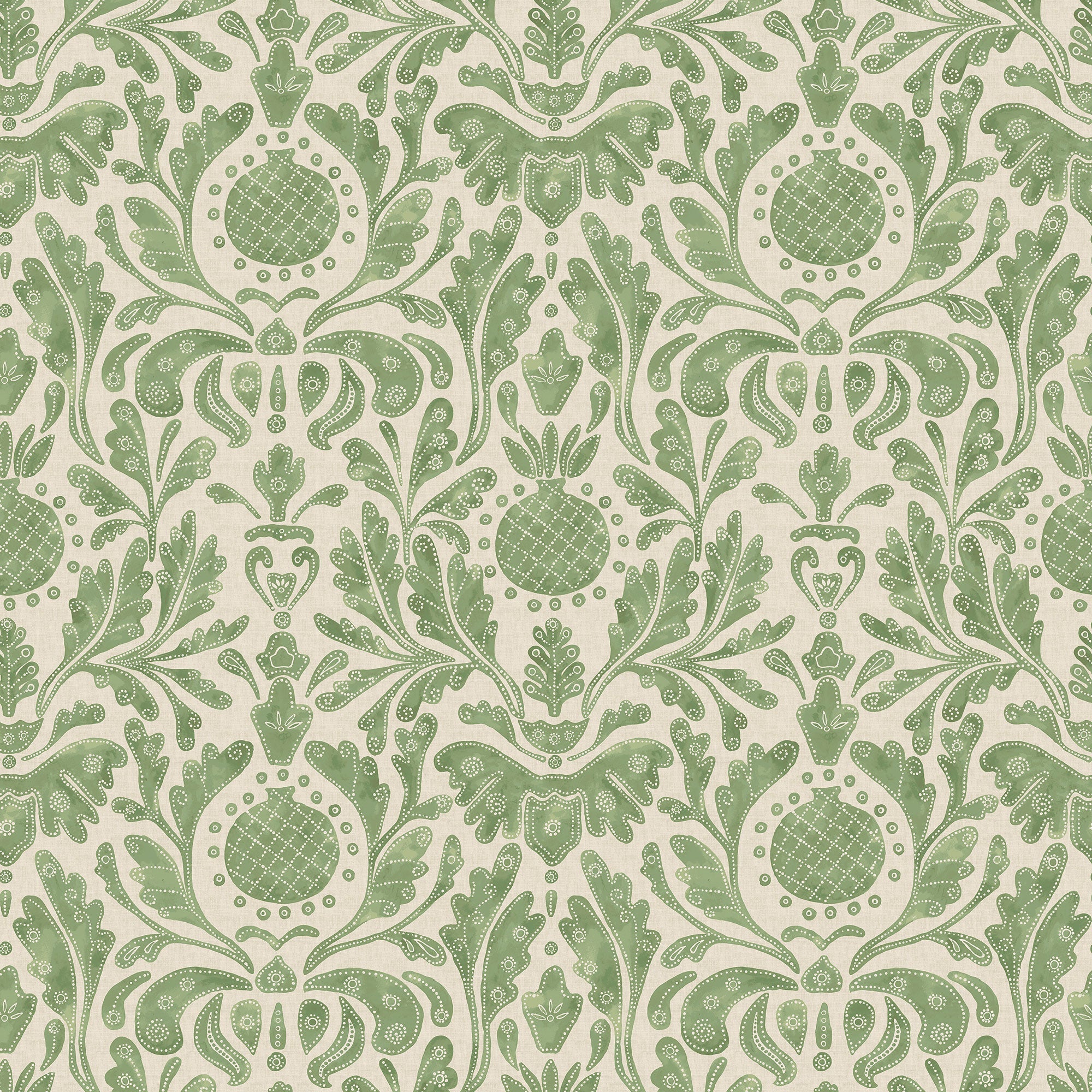 NCW4591-03 Castellane Green Wallpaper by Nina Campbell