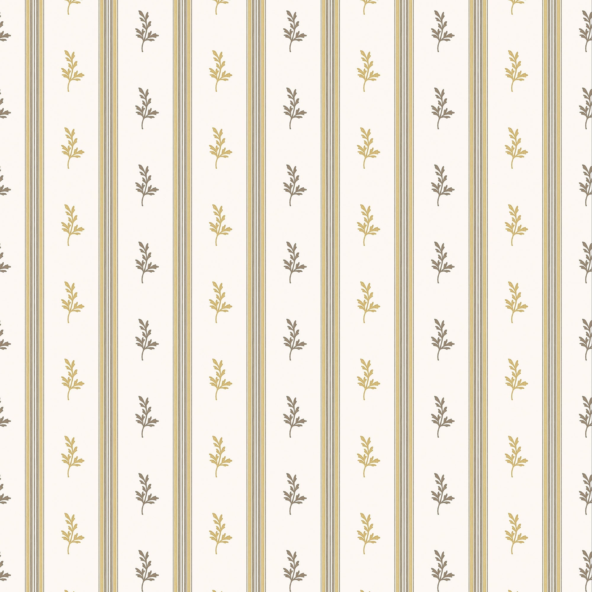 NCW4592-03 Anduze Ochre / Chocolate Wallpaper by Nina Campbell