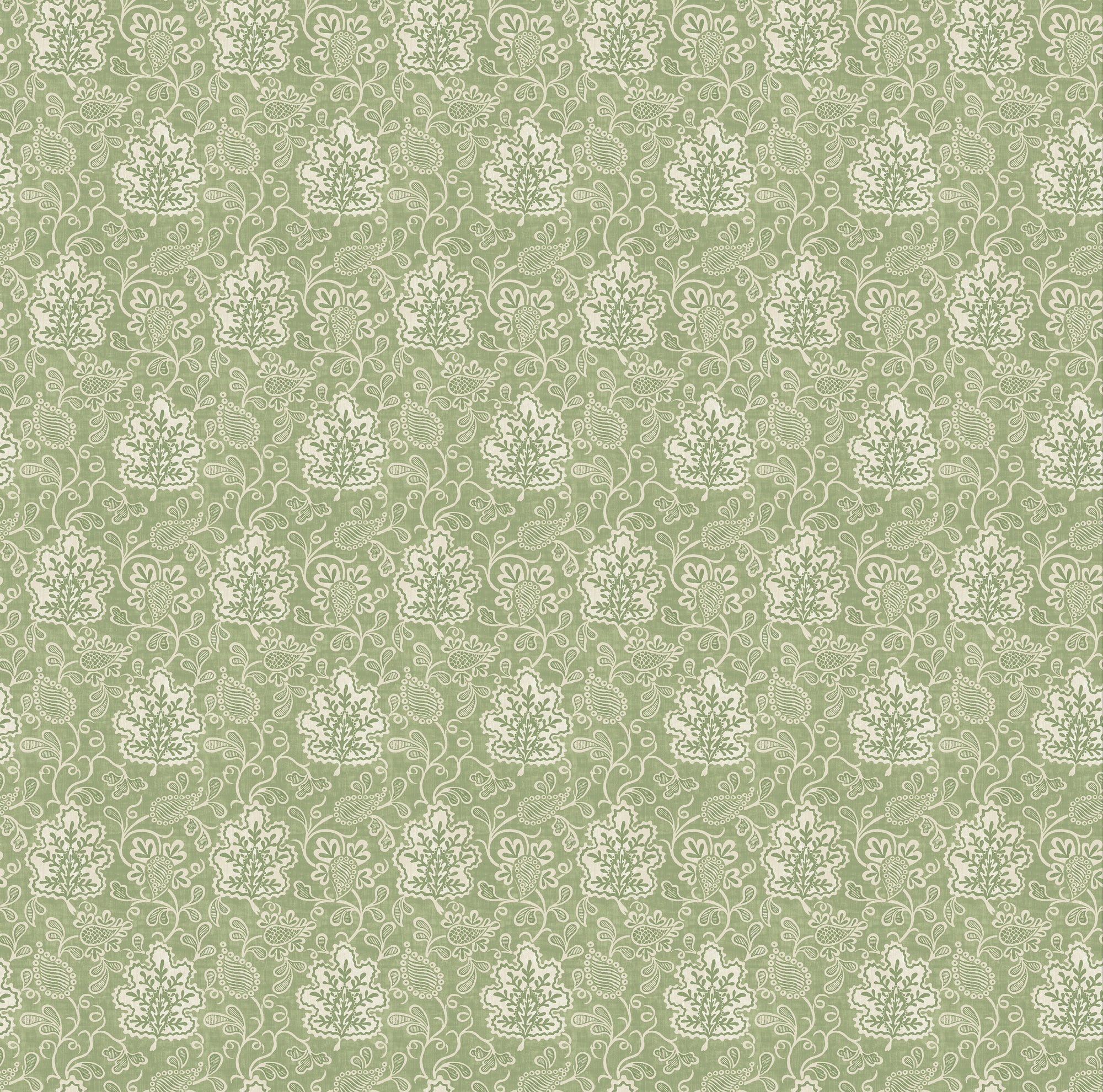 NCW4593-03 Annecy Green Honfleur Wallpaper Wallpaper by Nina Campbell