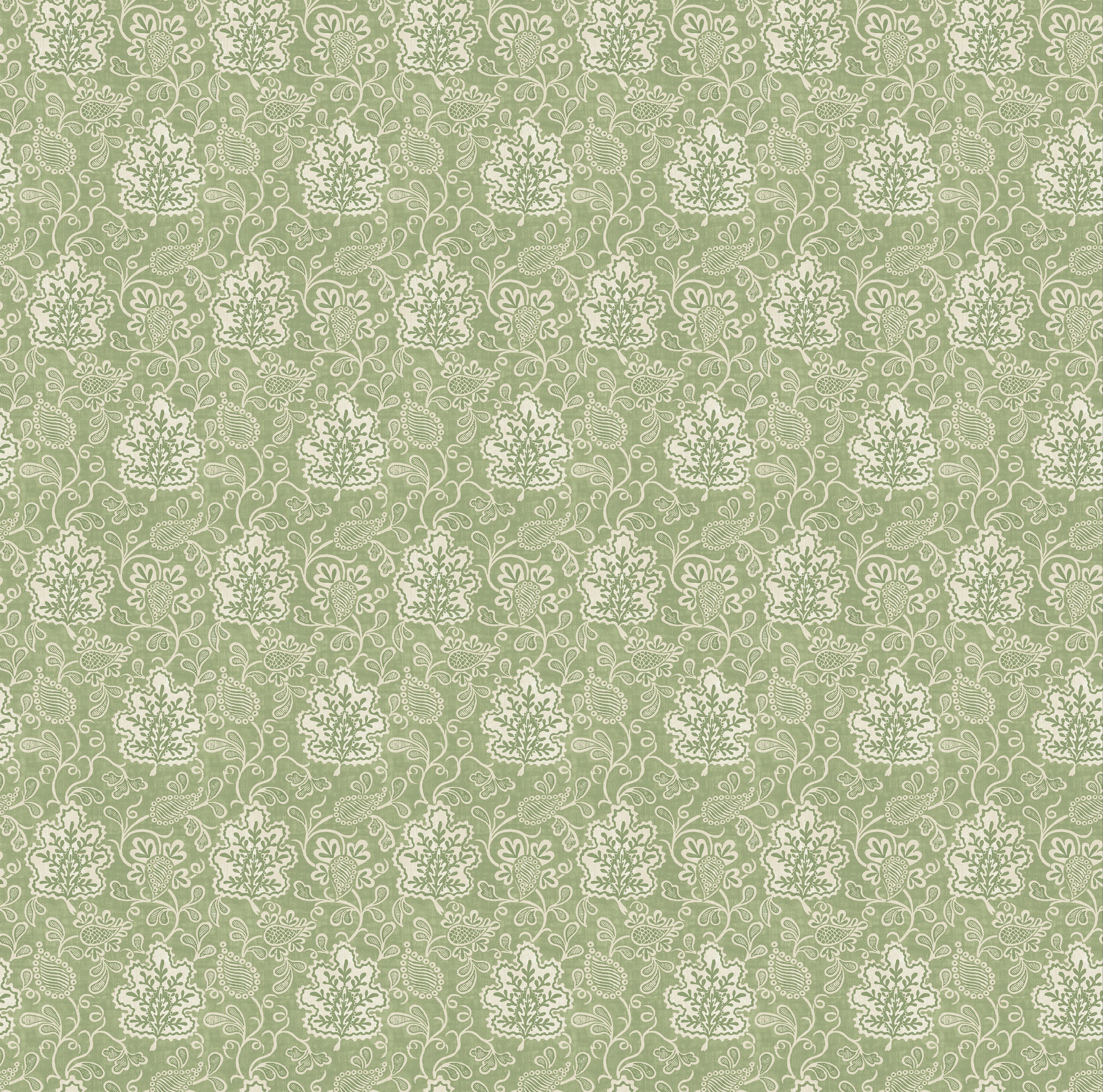 NCW4593-03 Annecy Green Honfleur Wallpaper Wallpaper by Nina Campbell