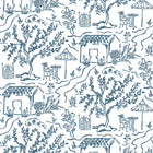 NCW4594-02 La Quintinie Indigo Wallpaper by Nina Campbell