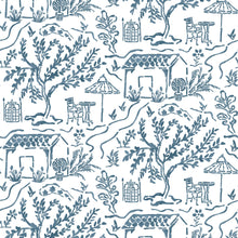 NCW4594-02 La Quintinie Indigo Wallpaper by Nina Campbell