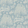 Les Saules Blue Honfleur Wallpaper Wallpaper by Nina Campbell