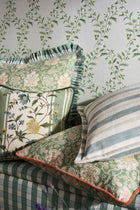NCW4596-01 Hollingbourne Trellis Green Wallpaper by Nina Campbell