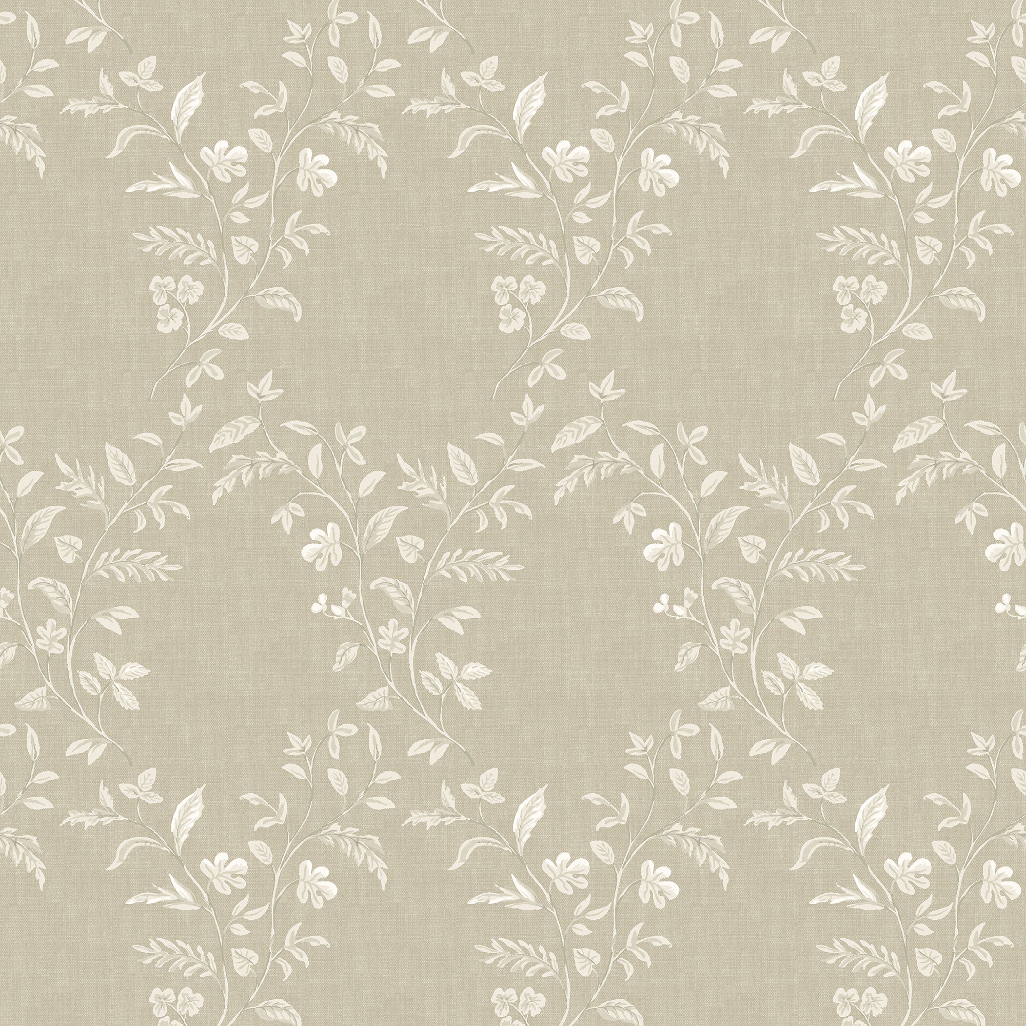 NCW4596-05 Hollingbourne Trellis Linen Wallpaper by Nina Campbell