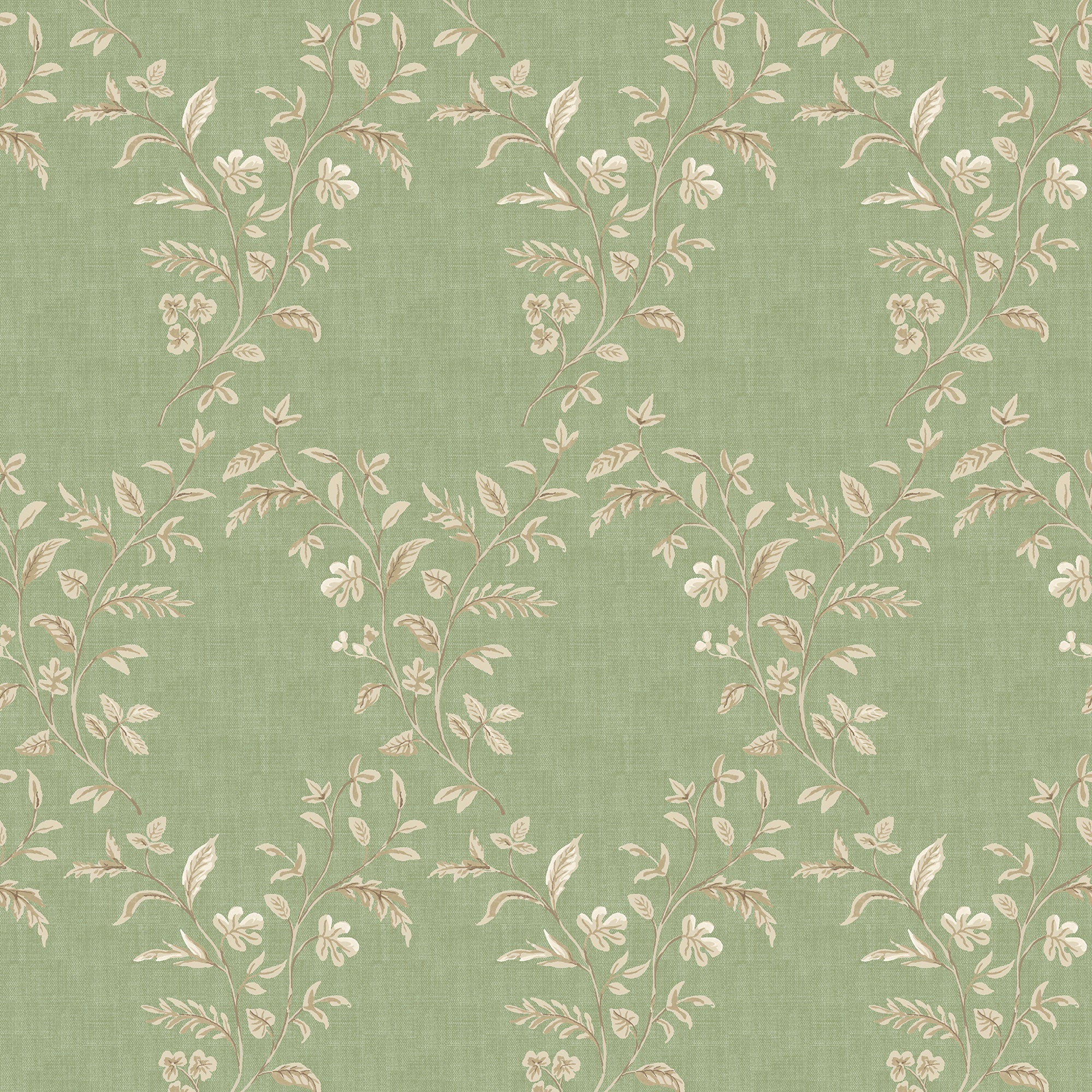 NCW4596-06 Hollingbourne Trellis Olive Wallpaper by Nina Campbell