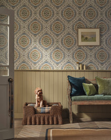 NCW4597-01 Karabali Blue / Green Wallpaper by Nina Campbell