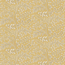 NCW4630-01 Lamballe Yellow Dauphine Wallpaper by Nina Campbell - flat