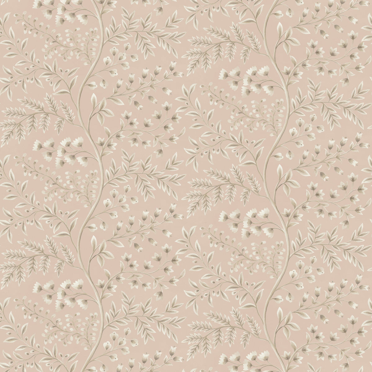 NCW4630-02 Lamballe Pink Dauphine Wallpaper by Nina Campbell - flat