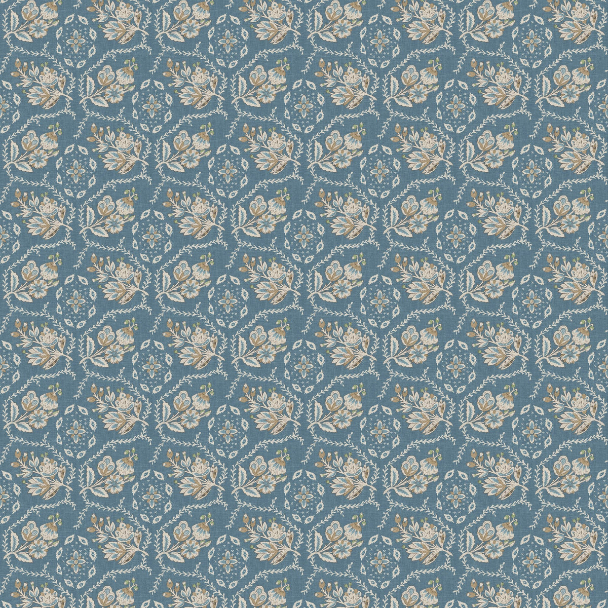 NCW4633-03 Pagelle Denim Dauphine Wallpaper by Nina Campbell - flat