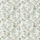 Genevieve Green / Blue / Ivory Dauphine Wallpaper by Nina Campbell