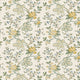 Genevieve Yellow / Sage / Ivory Dauphine Wallpaper by Nina Campbell