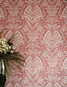 NCW4635-01 Bourton Damask Rose Dauphine Wallpaper by Nina Campbell - room