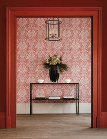 NCW4635-01 Bourton Damask Rose Dauphine Wallpaper by Nina Campbell - room