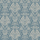 Bourton Damask Blue Dauphine Wallpaper by Nina Campbell