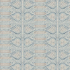 NCW4636-01 Nicolet Blue Dauphine Wallpaper by Nina Campbell - flat