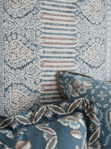 NCW4636-01 Nicolet Blue Dauphine Wallpaper by Nina Campbell - room