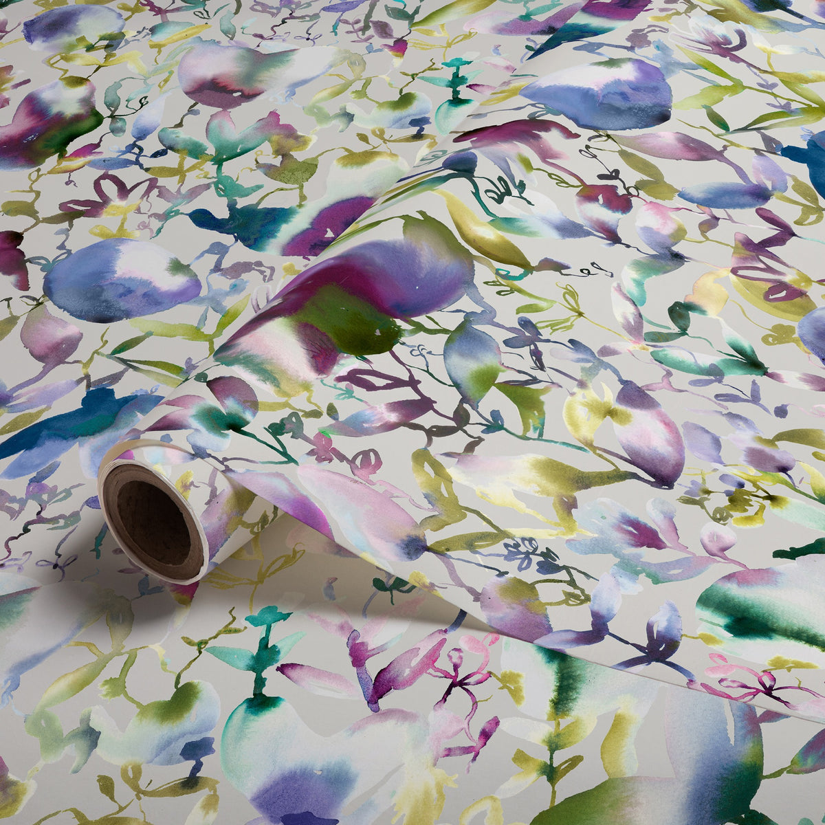 Nelia Indigo Iridescence Wallpaper by Voyage Maison | NELIA/WPO/IND