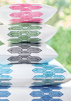 W720812 Nola Stripe Embroidery Pink Eden Fabric by Thibaut