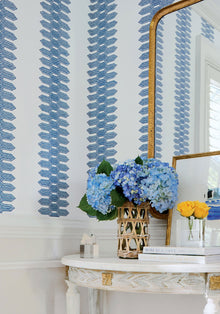 T20809 Nola Stripe Black Eden Wallpaper by Thibaut