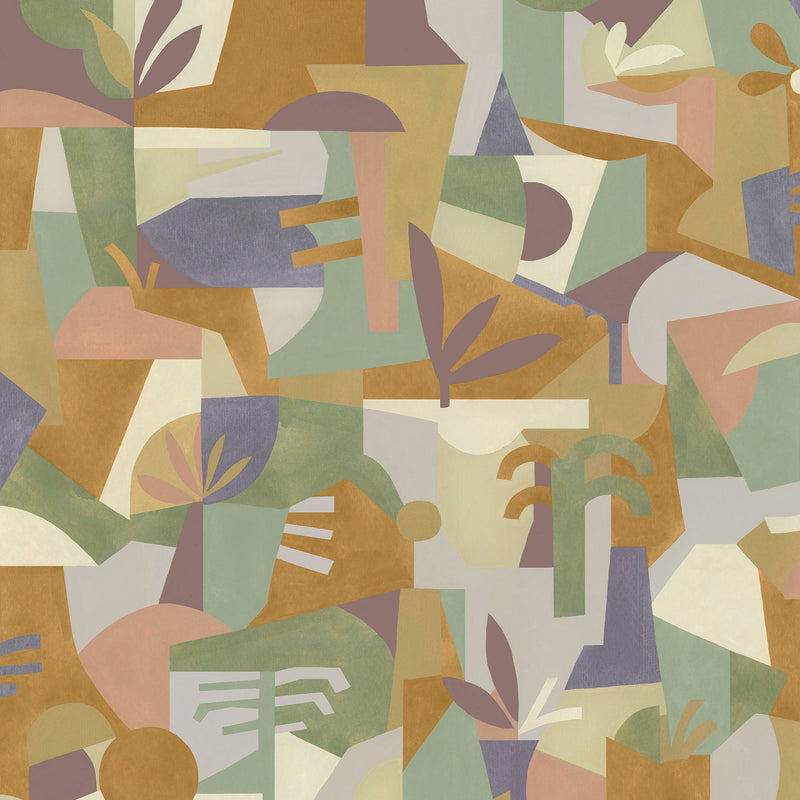 Tahiti Expression Mallow New Primitivism Wallpaper by Tres Tintas