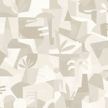 Tahiti Expression White New Primitivism Wallpaper by Tres Tintas