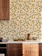 Fresh Lemons Green New Primitivism Wallpaper by Tres Tintas
